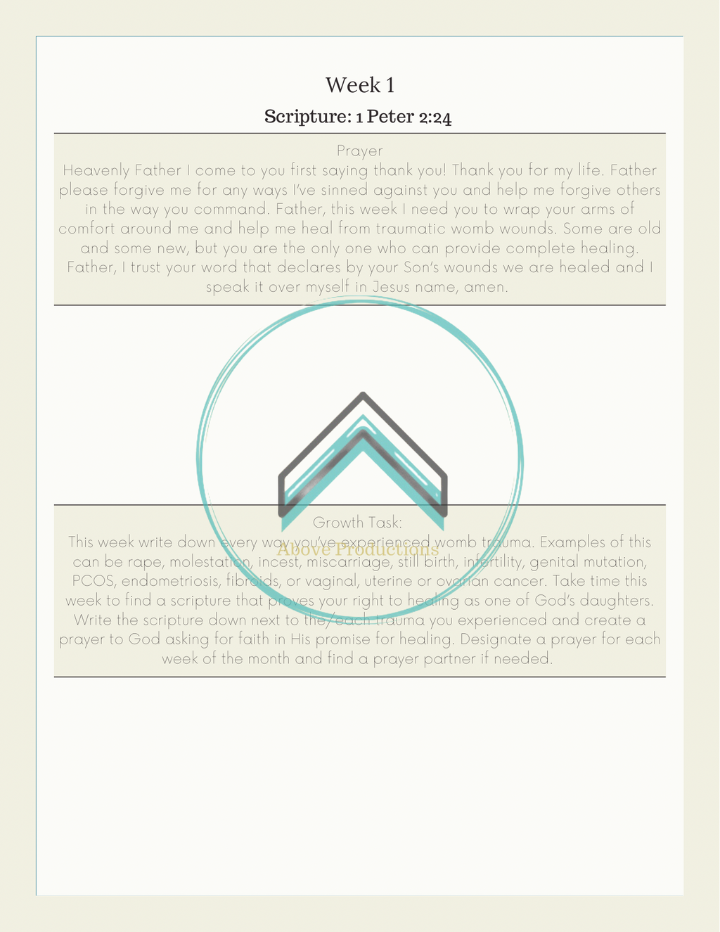 Womb Healing Journal