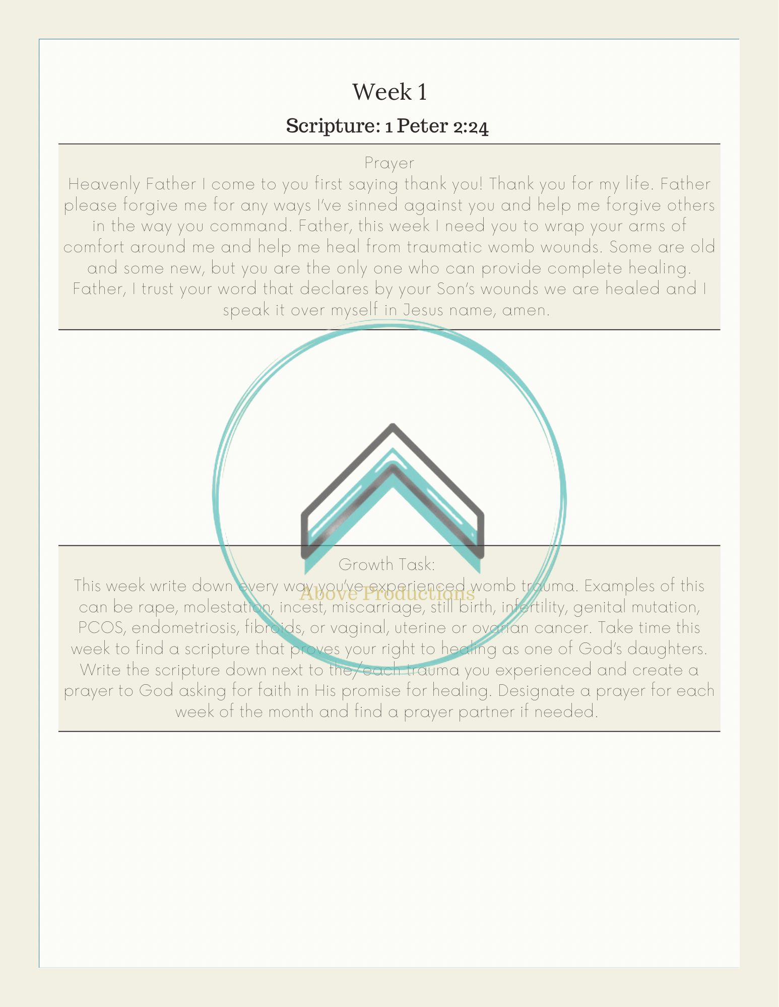 Womb Healing Journal